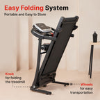 CULT RUN M3.0 Treadmill 3HP Peak | Massager | 3-level Manual-Incline | Max Weight-100kg | Max Speed-10kmph