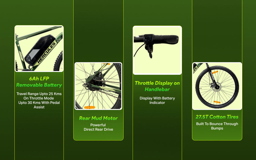 Hercules Hardstyle 27.5T SS [Sacramento Green] 6Ah LFP