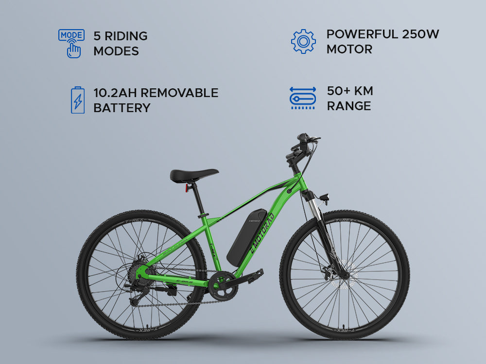 Emotorad T-Rex Air 27.5T 7Spd [Tropical Green] 10.2Ah