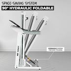 91 Durafit Sprint Pro MF Threadmill 5HP Peak | Massager| Hydraulic Foldable| 25-Level Auto-Incline | Max user-140kg | Max Speed-16kmph | White