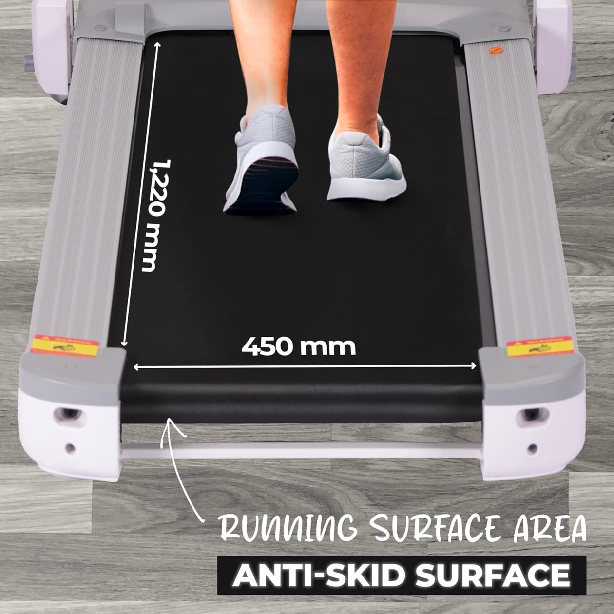 91 Durafit Sprint Pro MF Threadmill 5HP Peak | Massager| Hydraulic Foldable| 25-Level Auto-Incline | Max user-140kg | Max Speed-16kmph | White