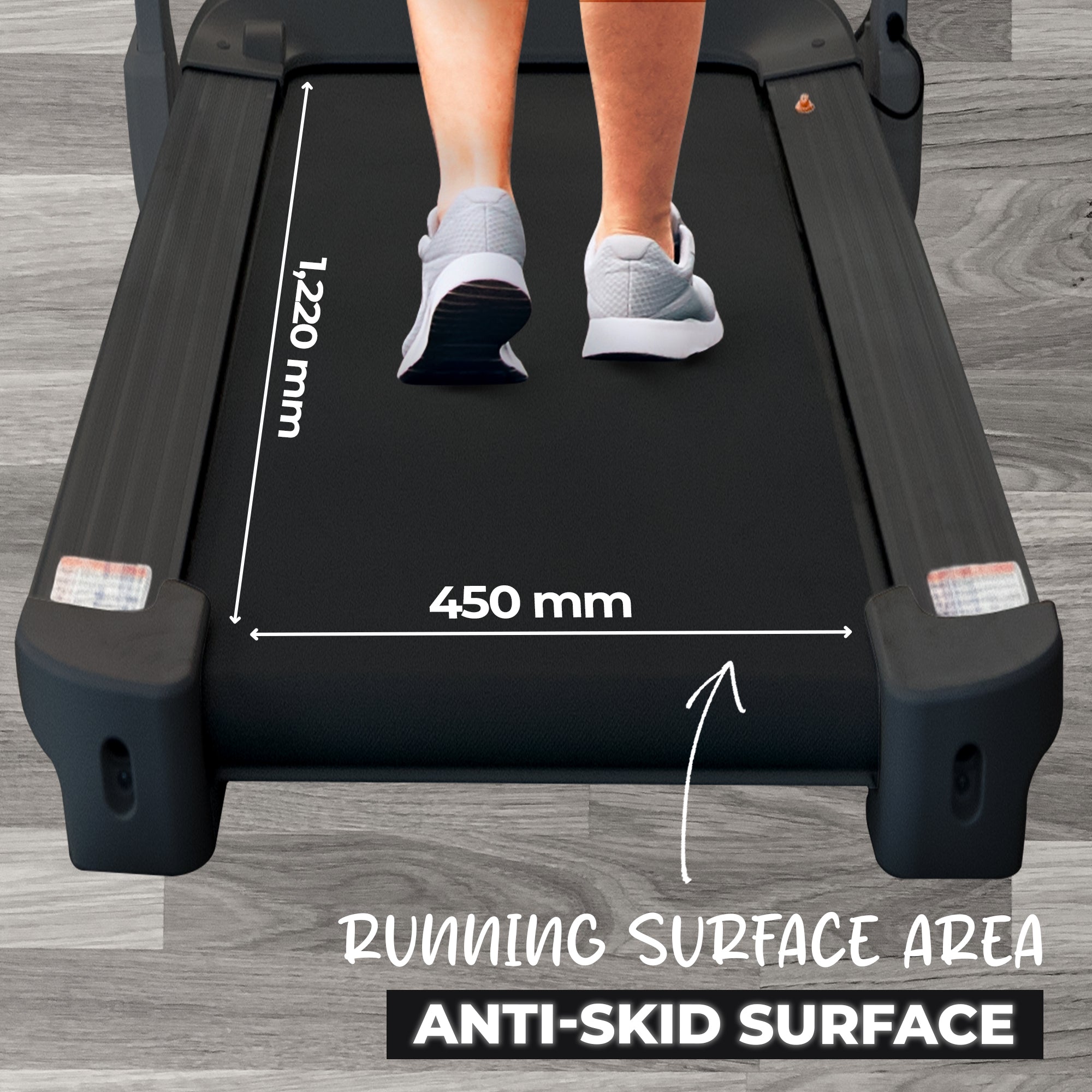 91 Durafit Sprint Pro MF Threadmill 5HP Peak | Massager| Hydraulic Foldable| 25-Level Auto-Incline | Max user-140kg | Max Speed-16kmph | Black