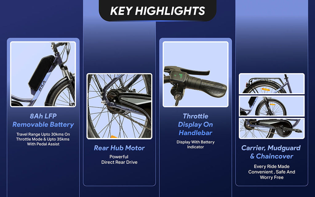 BSA Maeve 26T SS [Blackberry Purple] 8Ah LFP