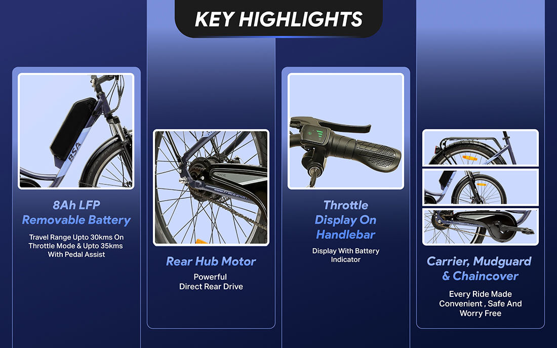BSA Maeve 26T SS [Blackberry Purple] 8Ah LFP