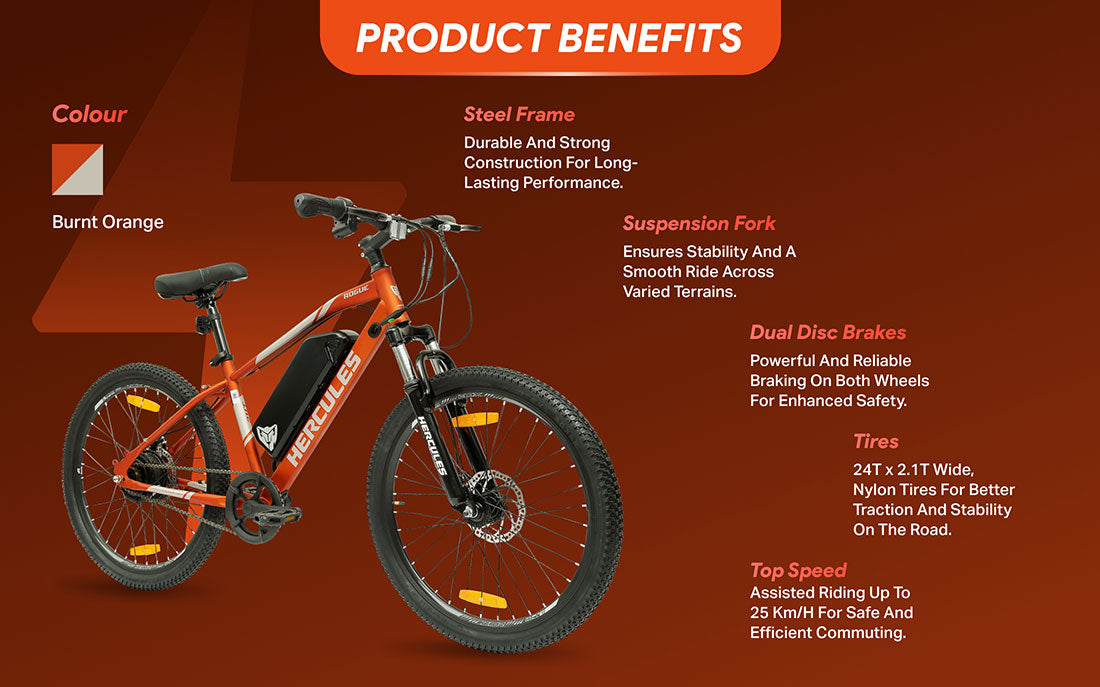 Hercules Rogue 24T SS [Frost Grey] 6Ah LFP