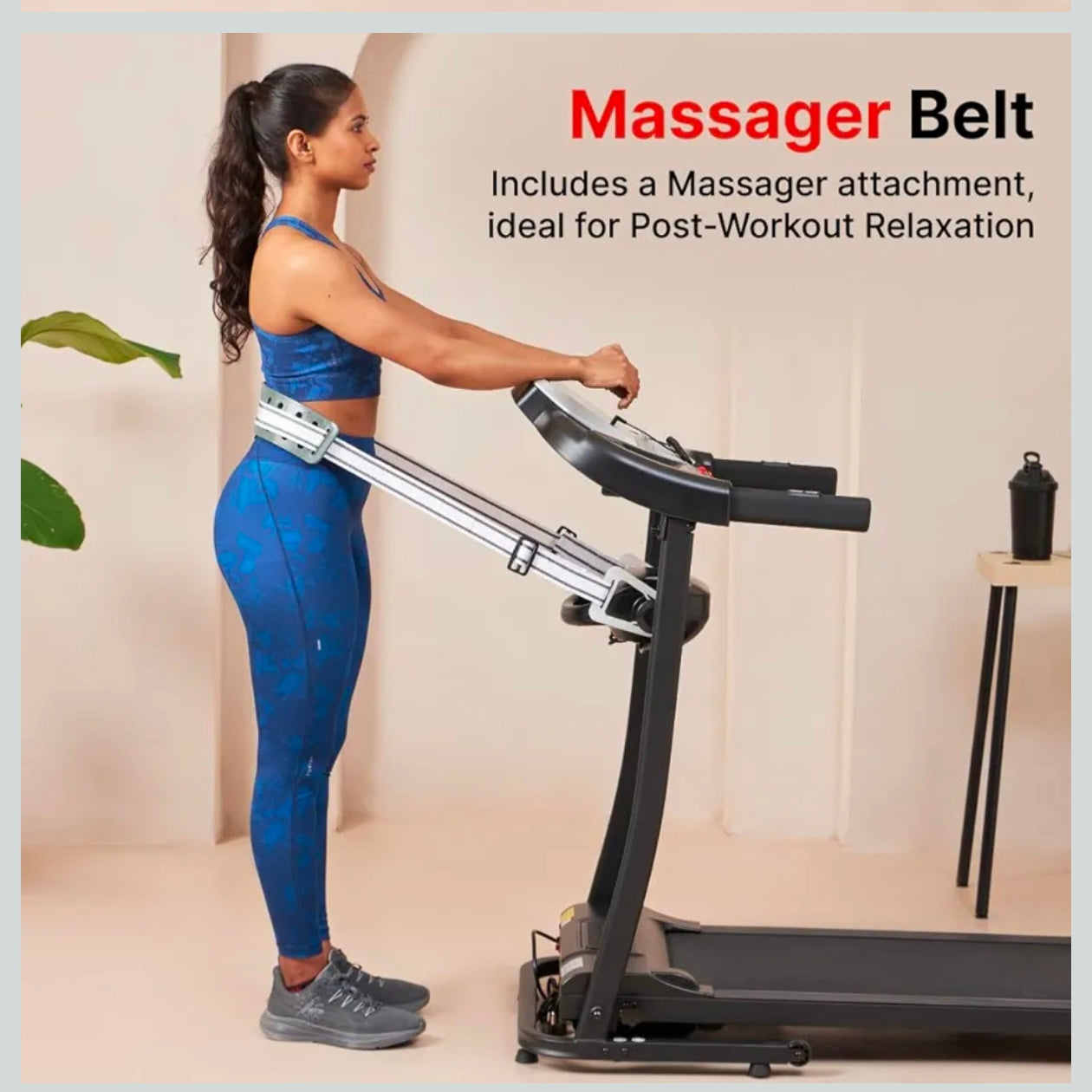CULT RUN M3.0 Treadmill 3HP Peak | Massager | 3-level Manual-Incline | Max Weight-100kg | Max Speed-10kmph